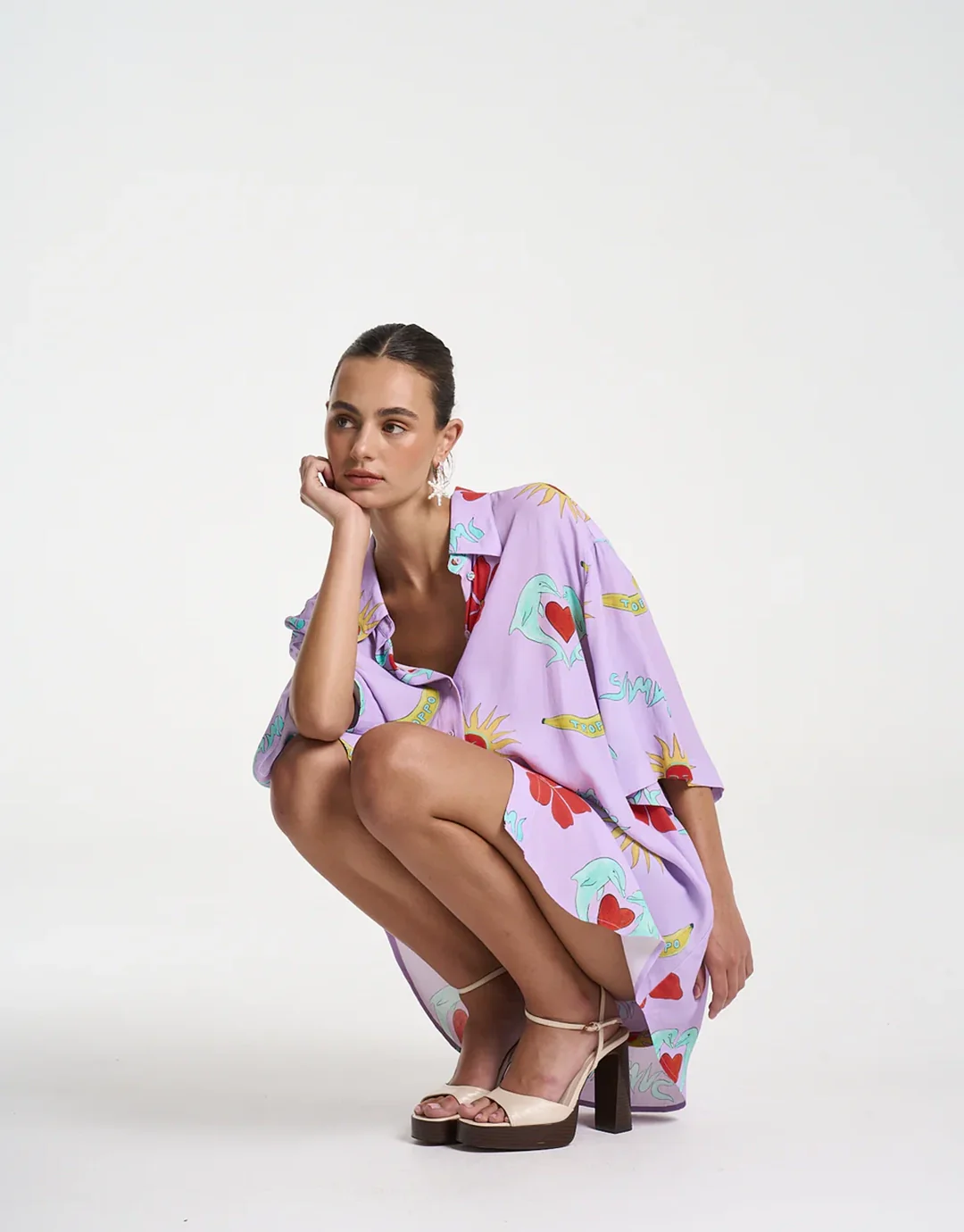 Big Shirt - Lilac Troppo - Image 3