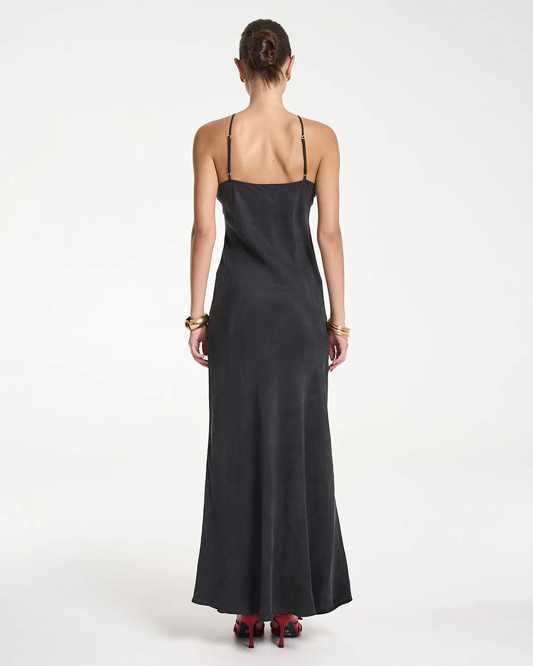 Chloe Maxi Dress - Black - Image 3