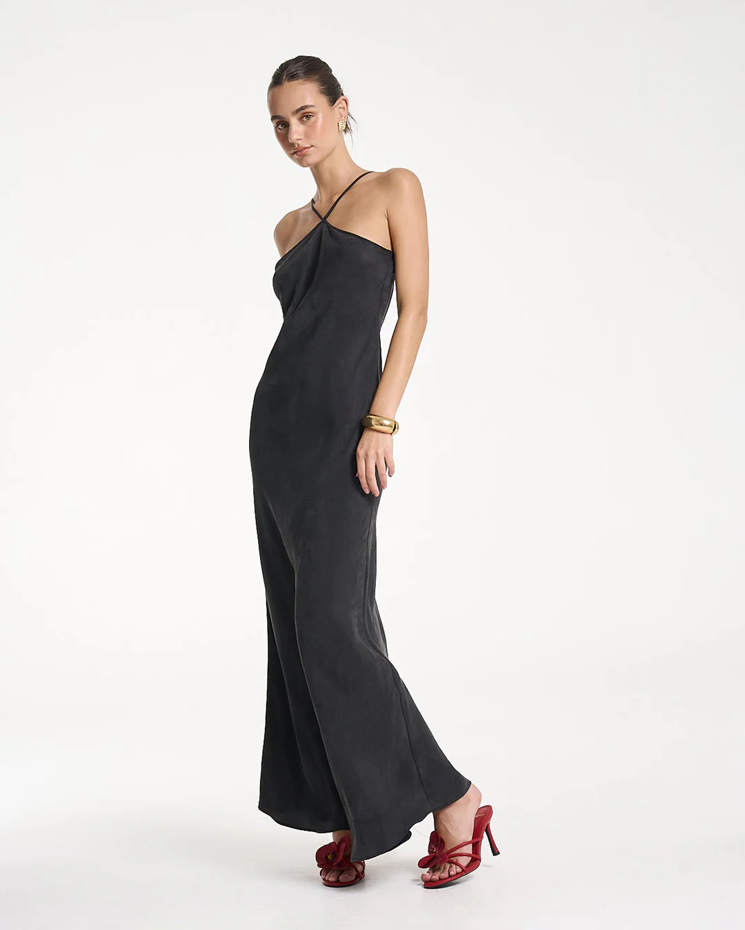 Chloe Maxi Dress - Black - Image 5