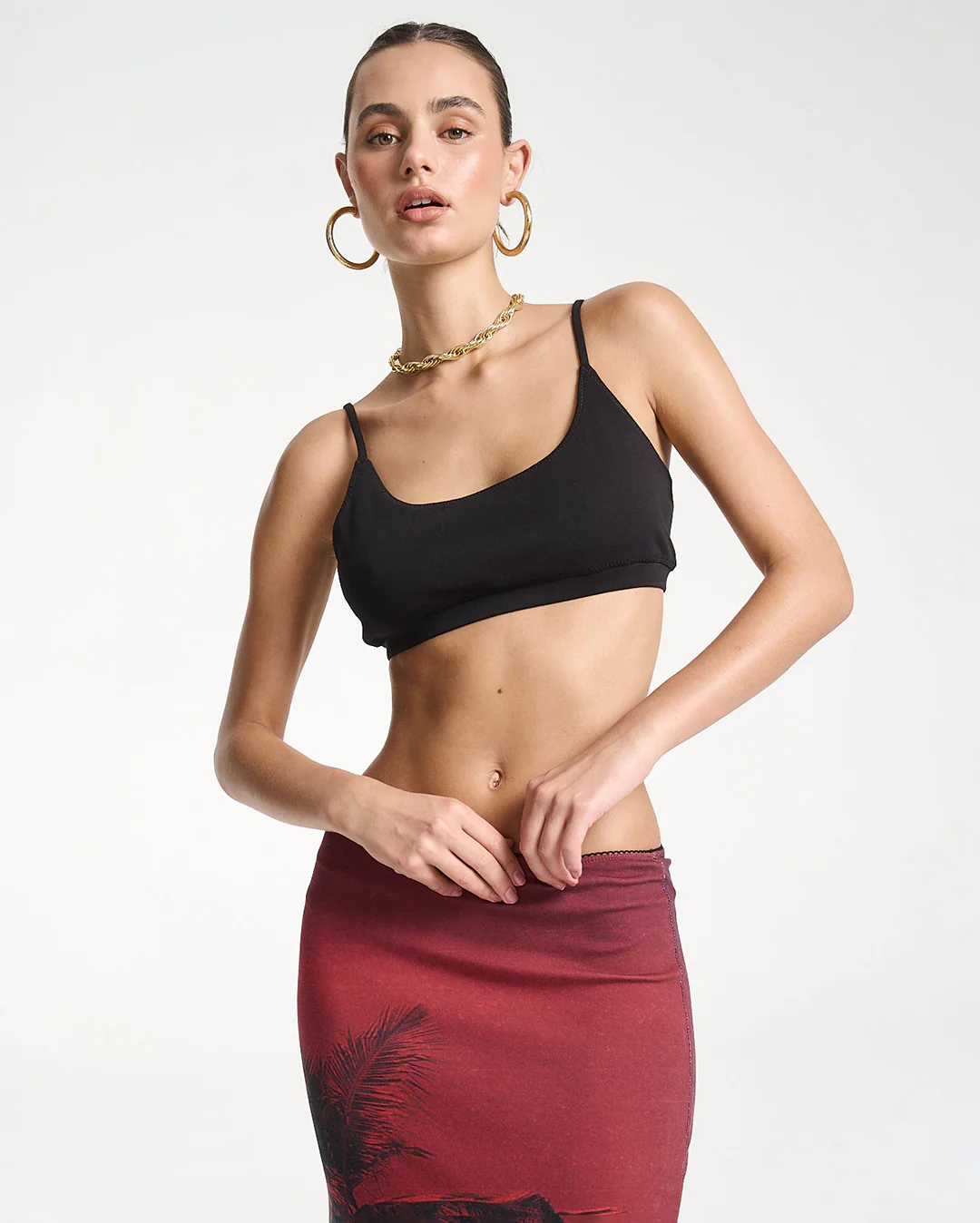 Sporty Crop - Midnight Black - Image 5