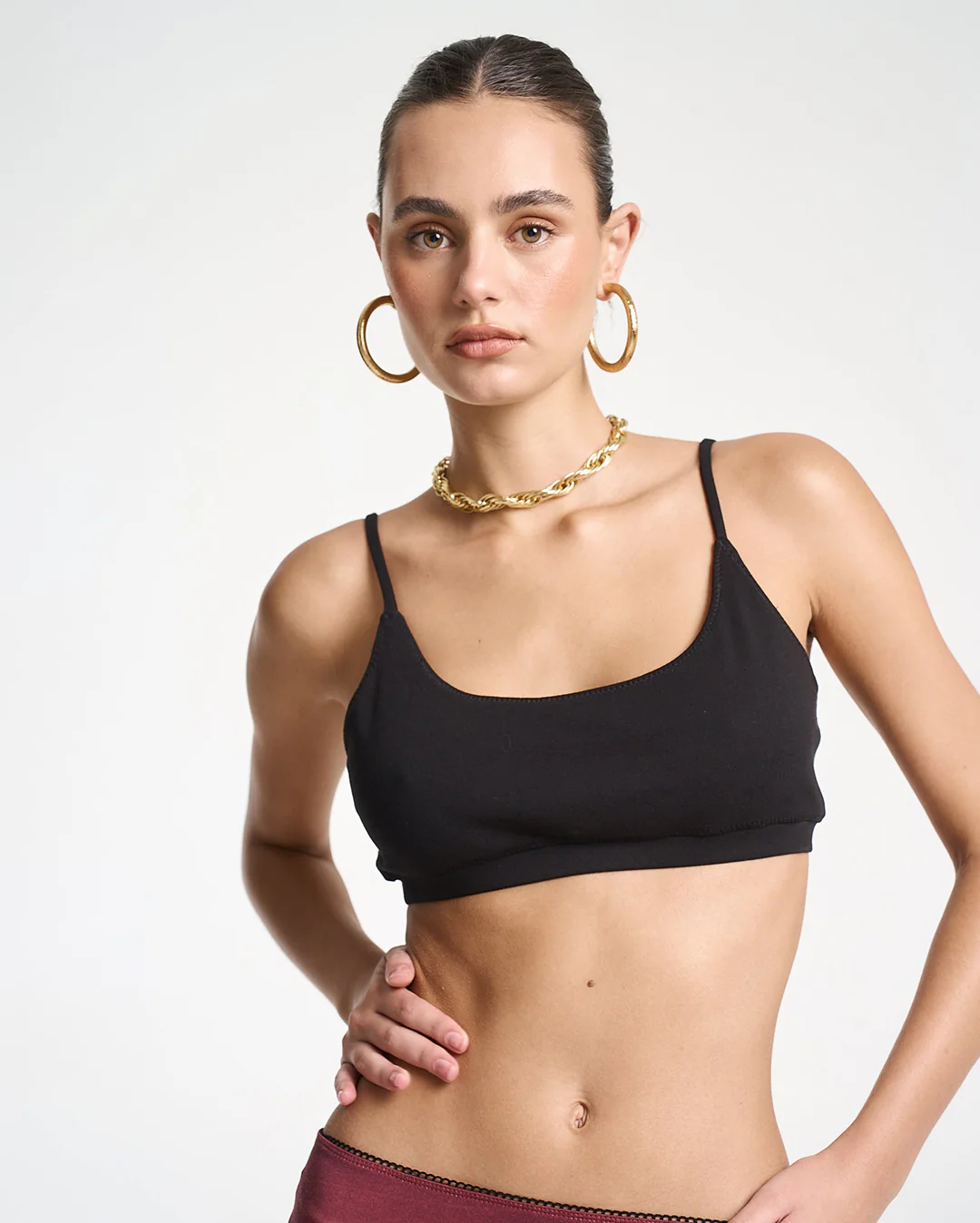 Sporty Crop - Midnight Black - Image 7
