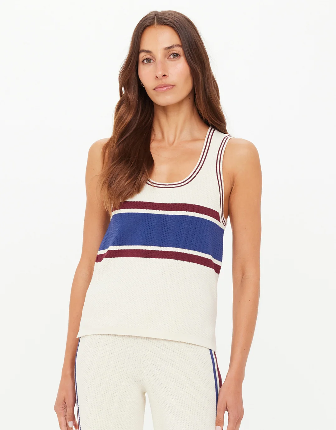 Adesa Vilde Knit Tank Top - Creme - Image 2