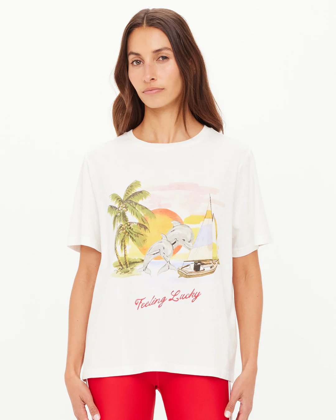 Feeling Lucky Jodhi T-Shirt - Creme