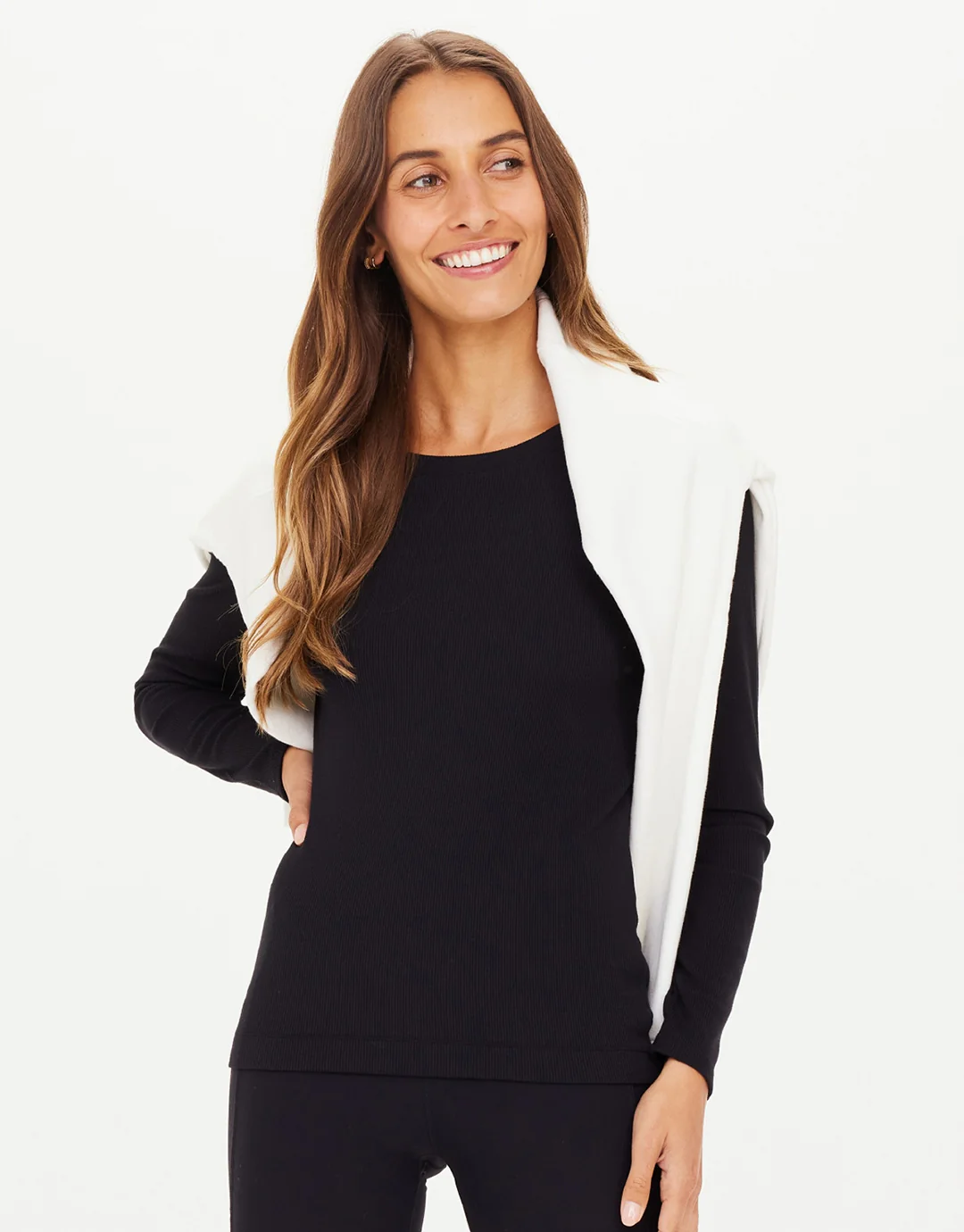 Tammy Long Sleeve Top - Black - Image 6