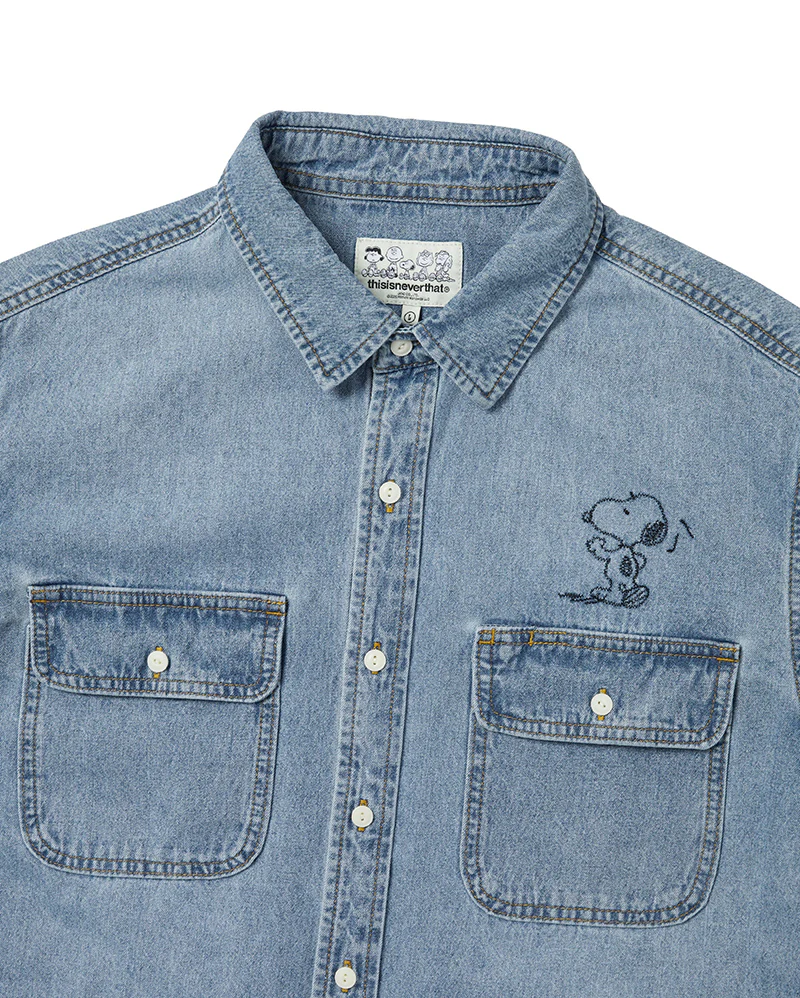TNT Peanuts Denim Shirt - Blue - Image 2
