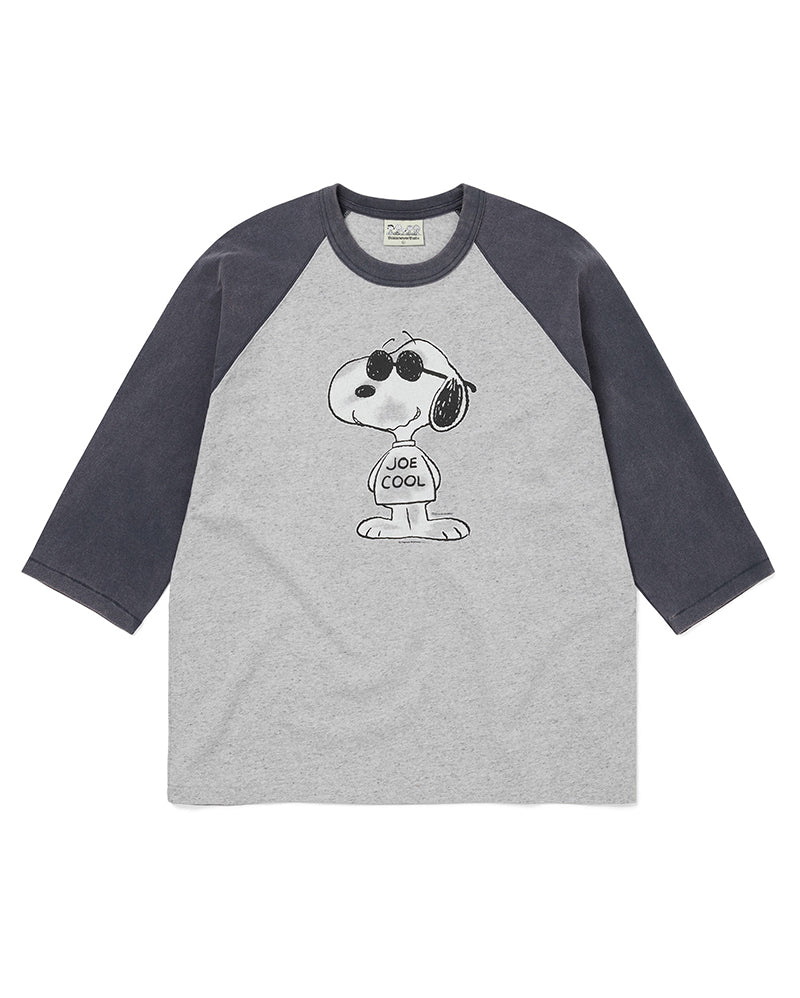 TNT Peanuts Raglan Tee - Heather Grey