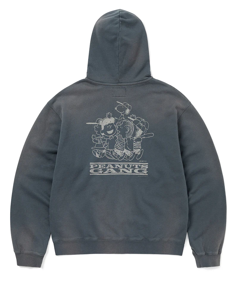 TNT Peanuts Zip Up Hoodie - Faded Navy - Image 3