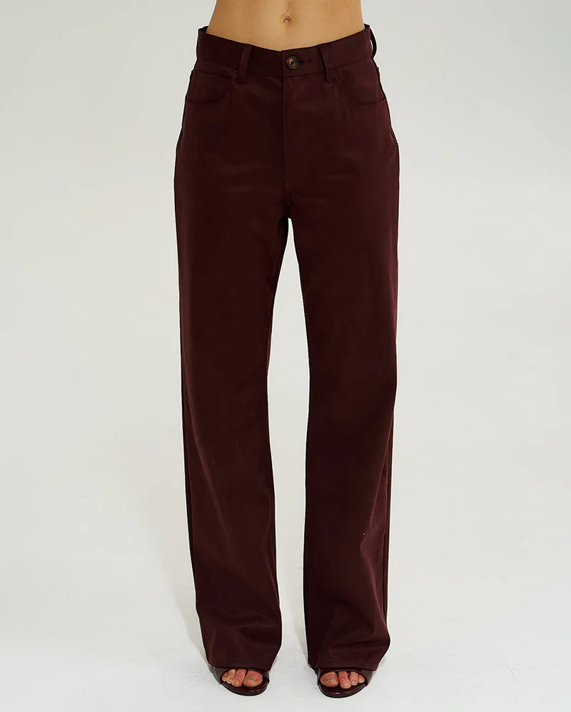 Vegan Suede Jean - Syrah