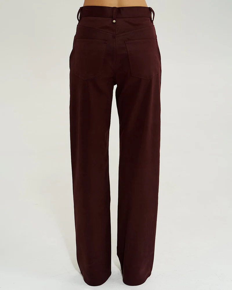 Vegan Suede Jean - Syrah - Image 3