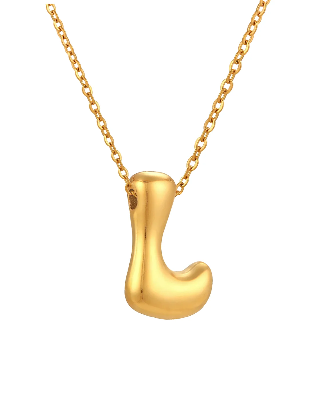 Cloud Letter Pendant - Gold - Image 14