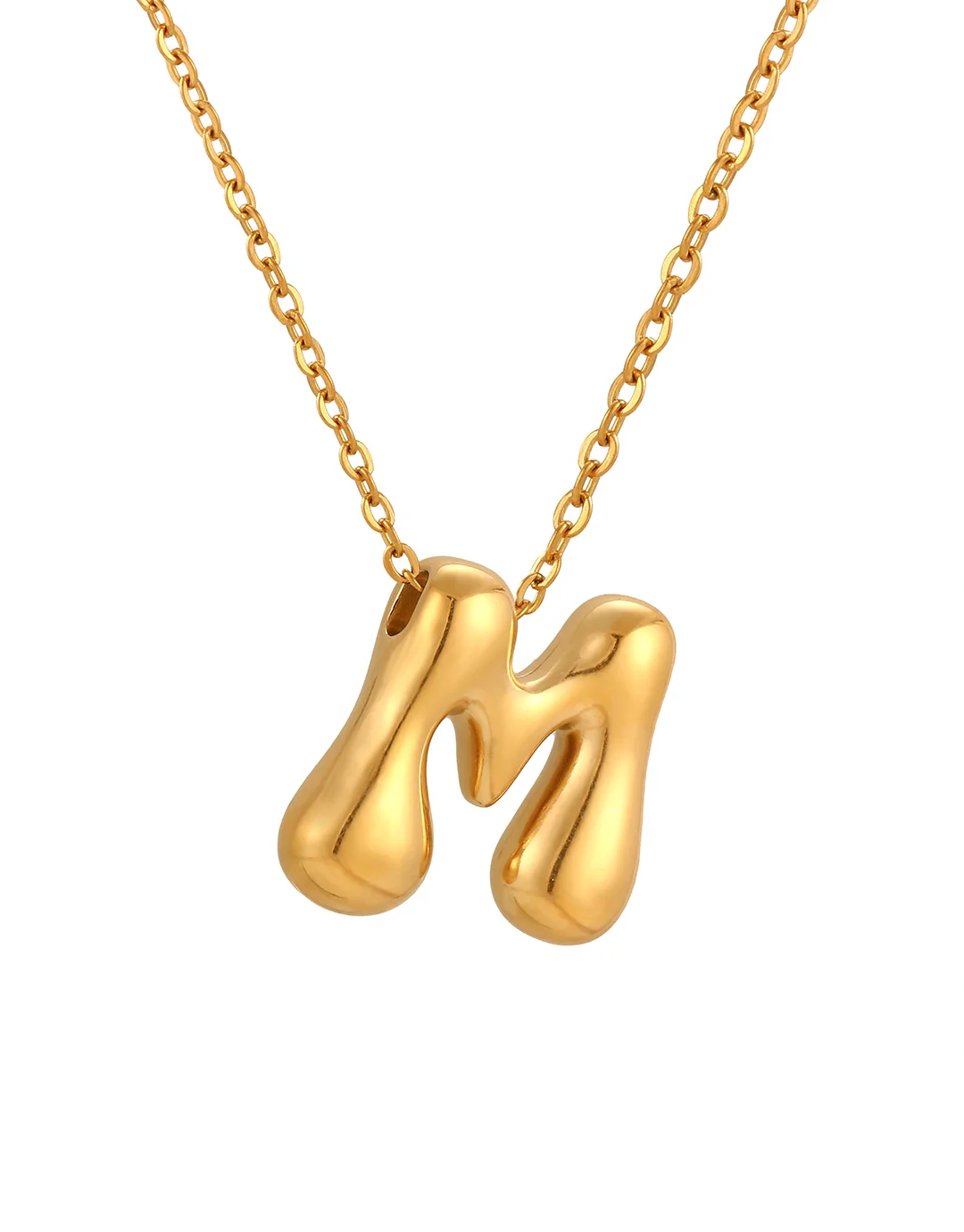 Cloud Letter Pendant - Gold - Image 15