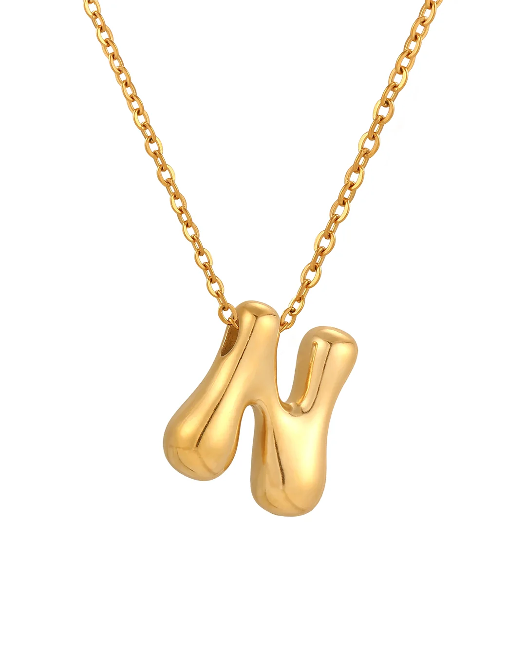 Cloud Letter Pendant - Gold - Image 16