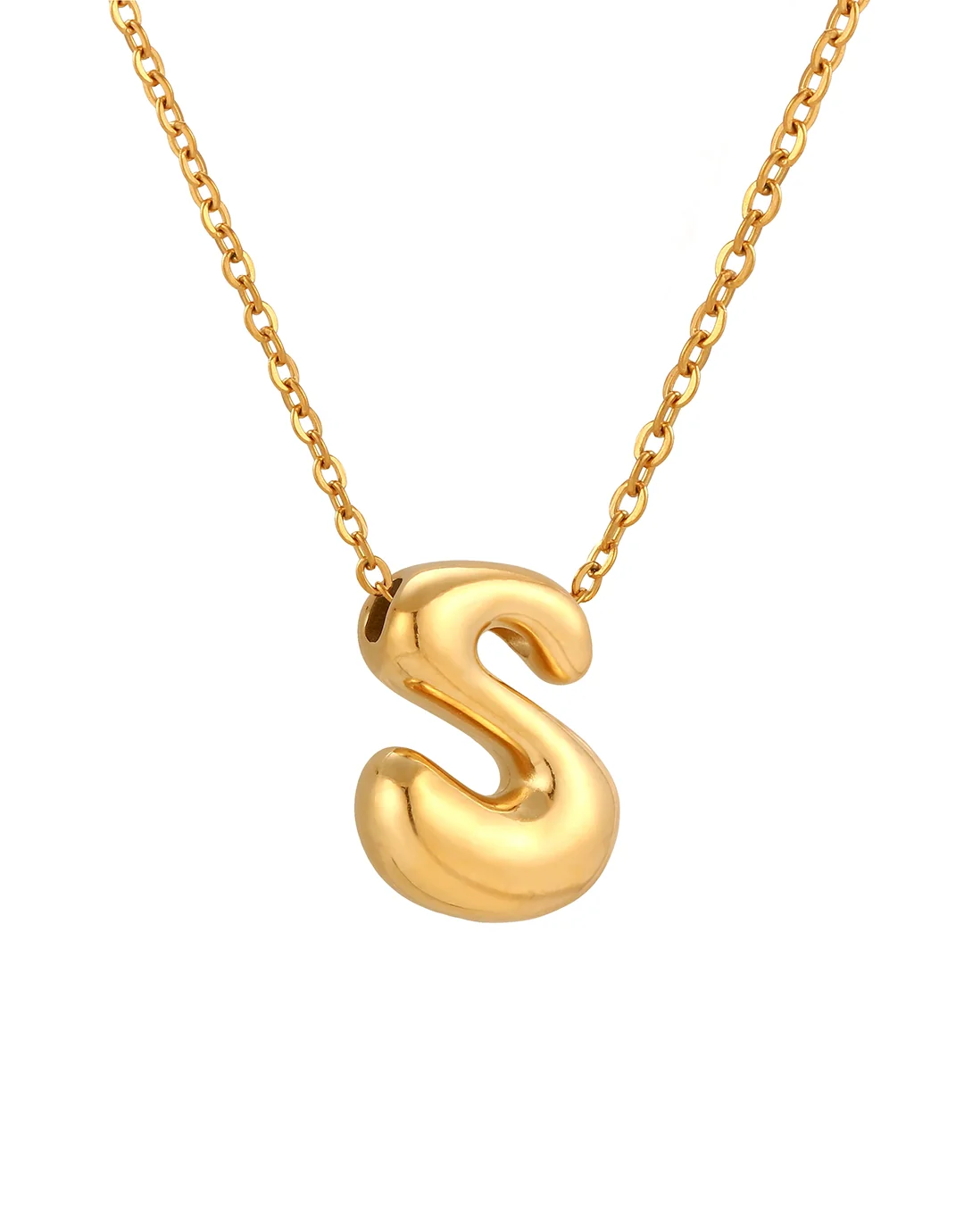 Cloud Letter Pendant - Gold - Image 21