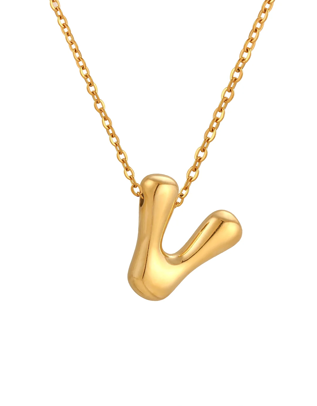 Cloud Letter Pendant - Gold - Image 24