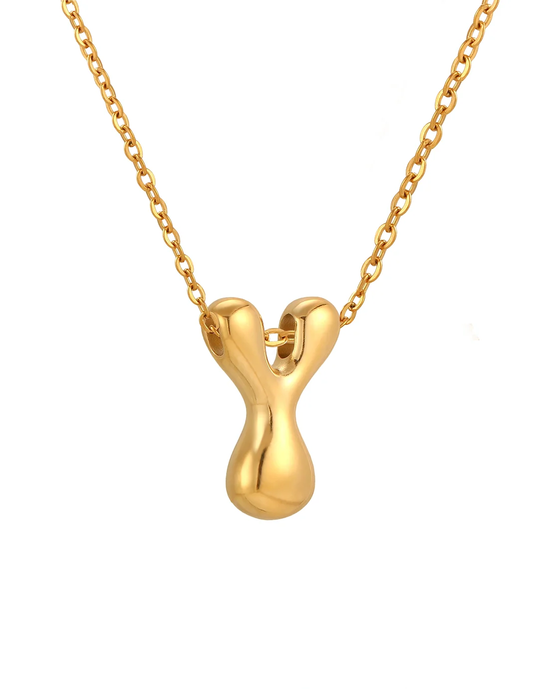 Cloud Letter Pendant - Gold - Image 27