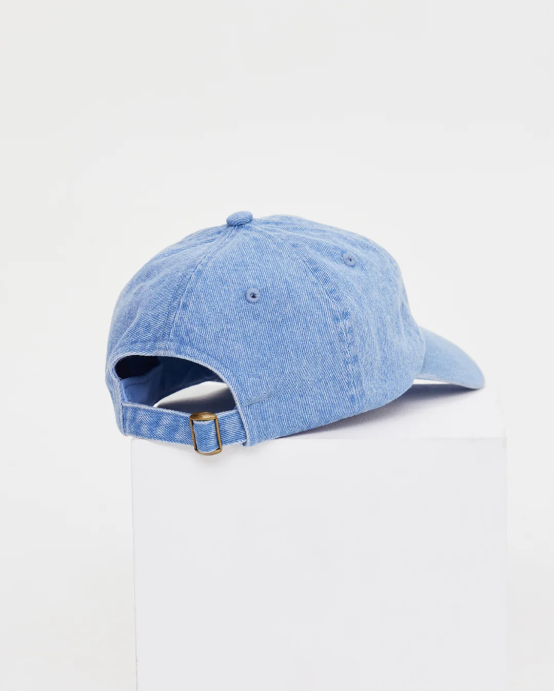 Washed Denim Soft Cap - Denim Blue - Image 4