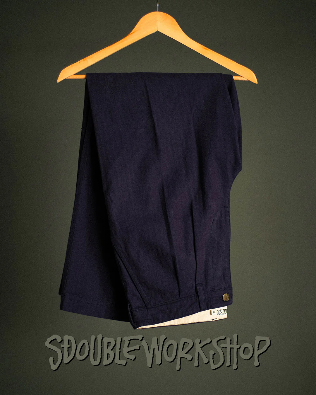 Wide Cut Field Pants - Navy - Image 3