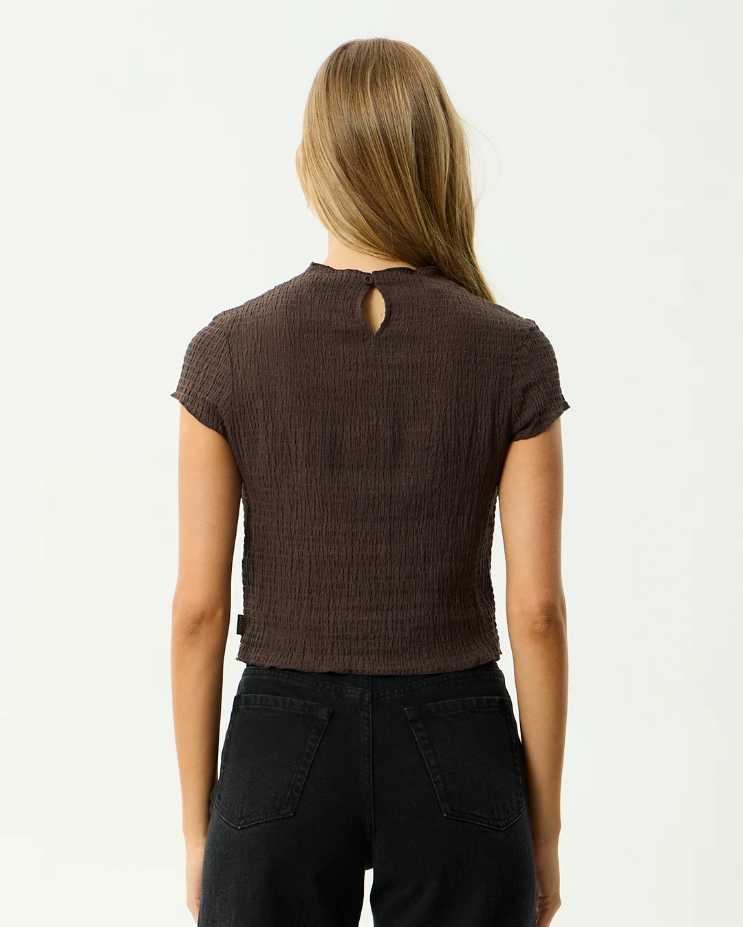 Wren - Seersucker Top - Coffee - Image 5