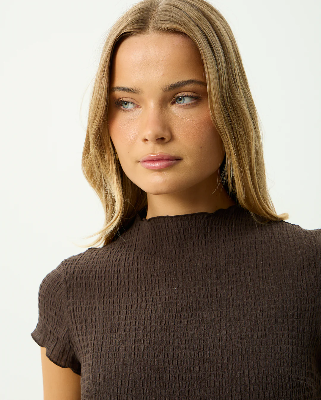 Wren - Seersucker Top - Coffee - Image 6
