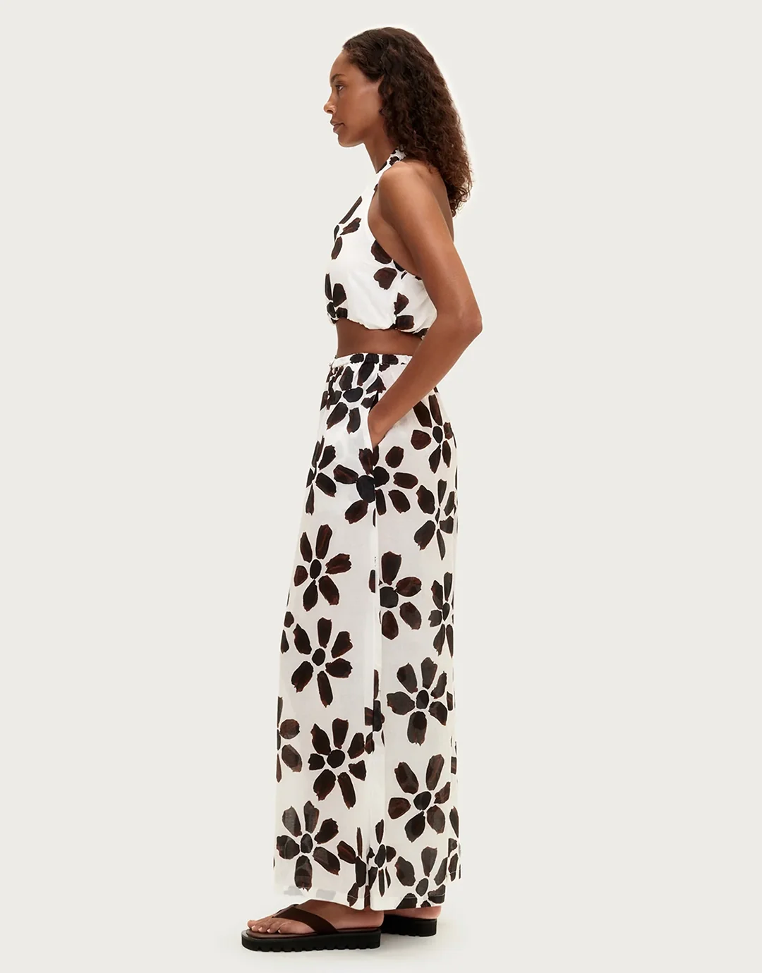 Cotton Pant - Chocolate Flower - Image 4