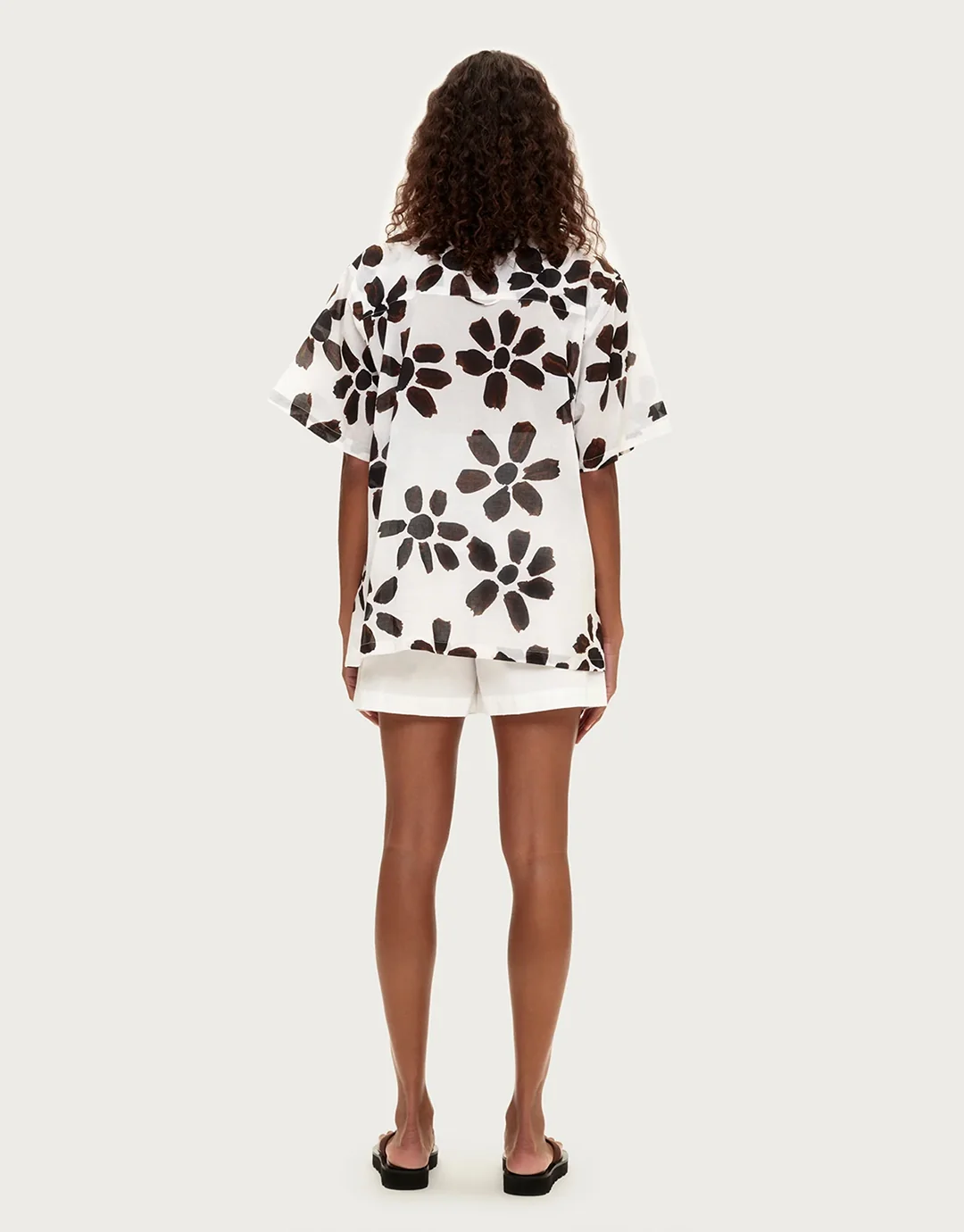 Cotton Shirt - Chocolate Flower - Image 5
