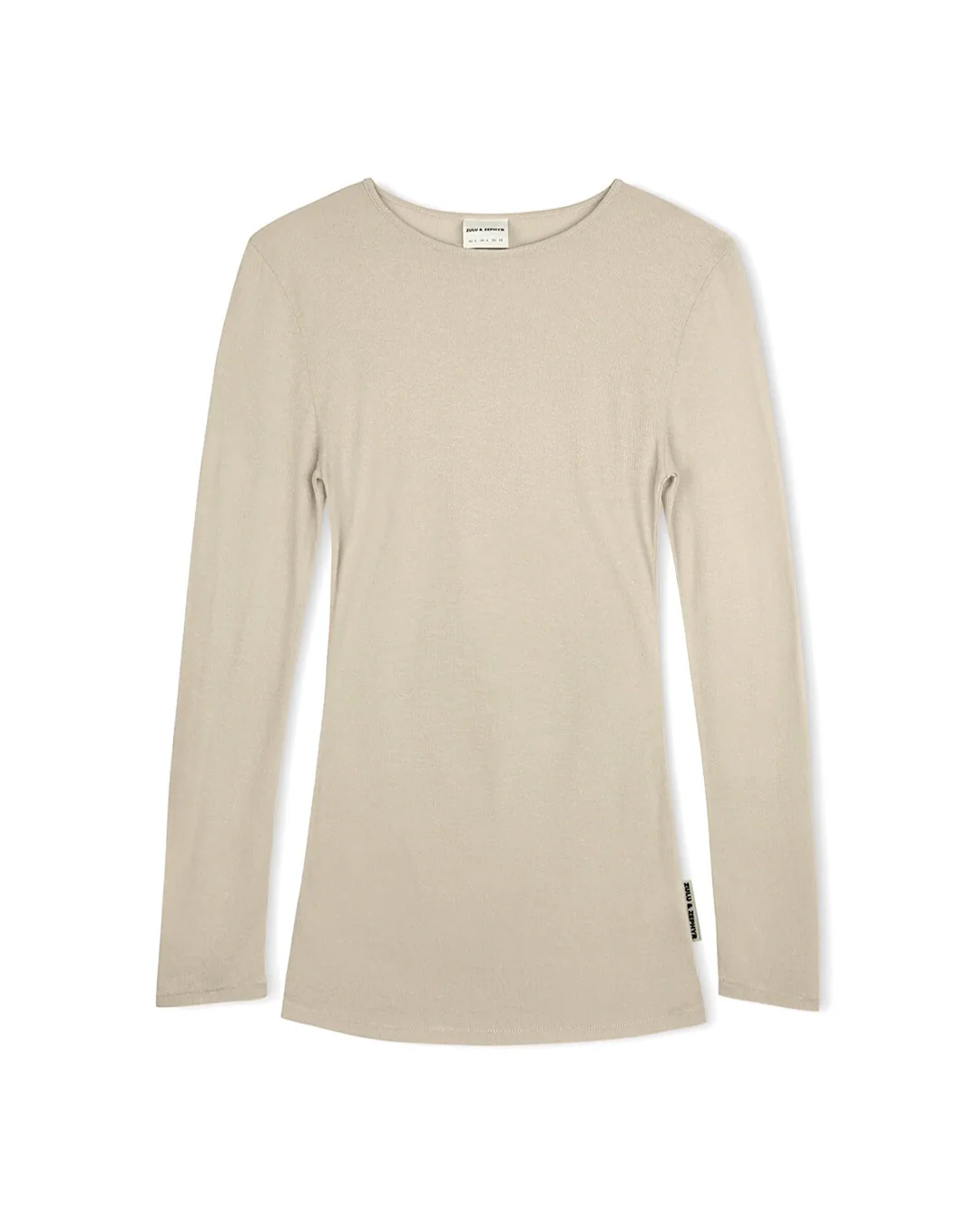 Husk Rib Hemp Jersey Long Sleeve Top - Husk - Image 4