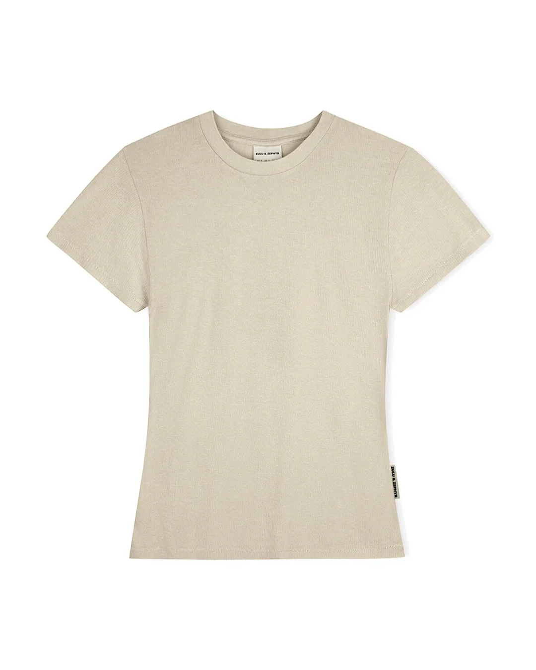 Husk Rib Hemp Jersey T-Shirt - Husk - Image 3