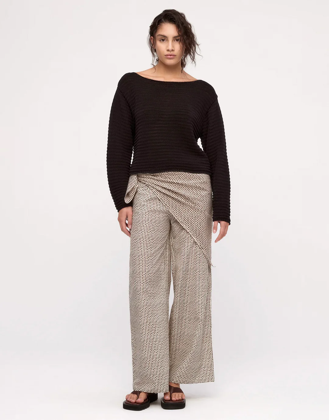 Cotton Silk Pants - Natural Spot - Image 4